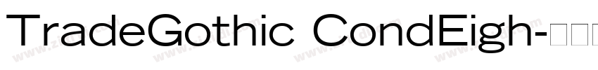 TradeGothic CondEigh字体转换